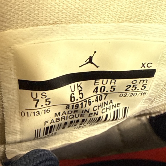 Nike Air Jordan 1 High Nouveau Navy Snakeskin 819176-407 2016 Shoes Size 7.5 - Picture 12 of 14